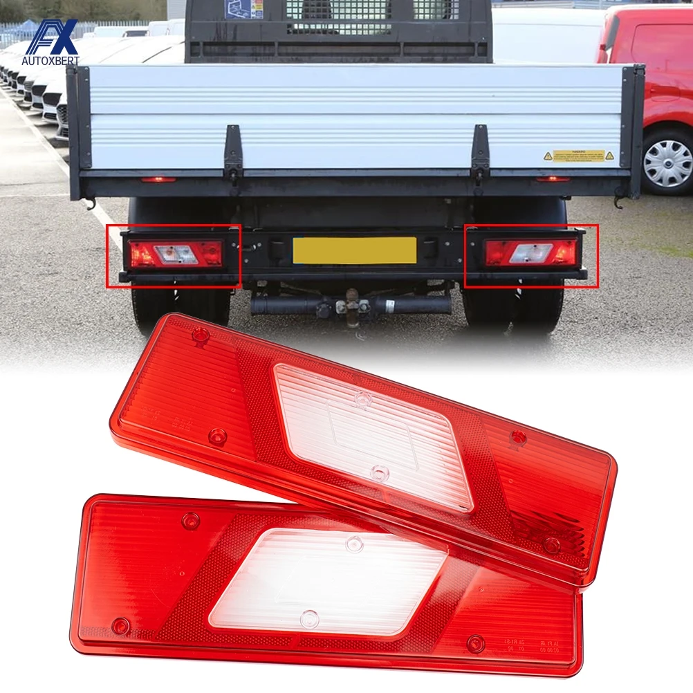 

Rear Tail Light Lens Back Lamp Cover For Ford Transit MK8 2014-On Tipper Truck Chassis Cab Left Right Side Replacement