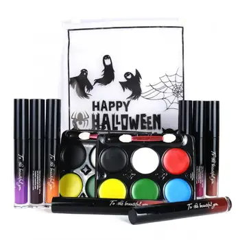 

Matte Lip Gloss Halloween Face Painting Cosmetic Long Lasting Lip Gloss Set Cosplay Makeup Tool Lip Makeup