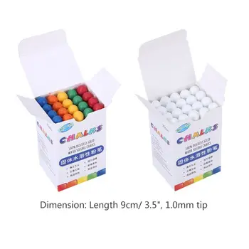 

20Pcs Dustless White Drawing Chalk For School Education Chalks Stationary Office AXYB