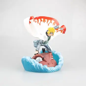

Naruto Shippuden Namikaze Minato Yondaime Hokage Anime Model GK Action Figure Decoration 19CM PVC Statue Collectible Toy Gift