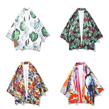 Новое японское кимоно косплей рубашки мужские традиционное японское кимоно женские свободные японское кимоно юката азиатская одежда SL1347