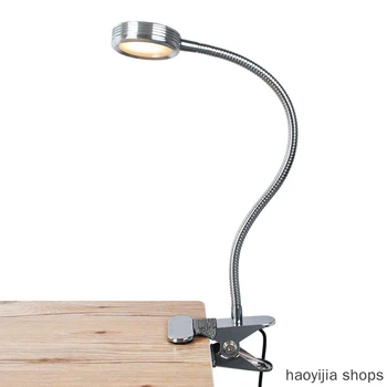 

New product can be charged by USB cable flexible gooseneck dimmable book lamp, portable LED clip-type reading light 3 brightness