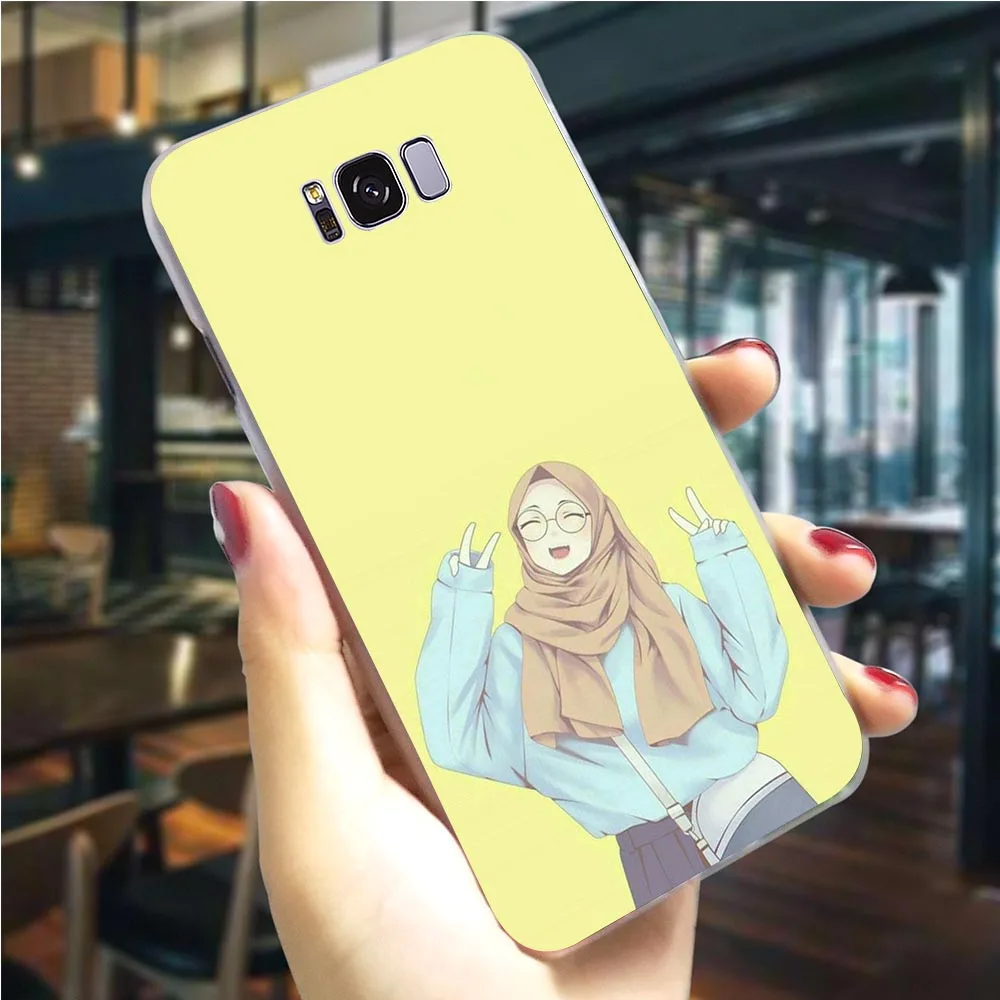Жесткий чехол милый Мусульманский Исламский для телефона Galaxy A9 A3/A5 A6 A8 Plus/A7 2018 A10 A20