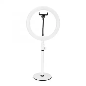 

10In Portable USB LED Ring Lamp 3200K-5600K Dimmable Camera Fill Light with Phone Clip