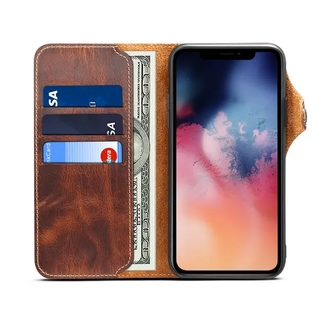 Натуральная кожа для нового iPhone 11 чехол Coque iPhone 11 Pro Max 6,5 ''чехол Флип Для iPhone 11 Pro Чехол кошелек Fundas