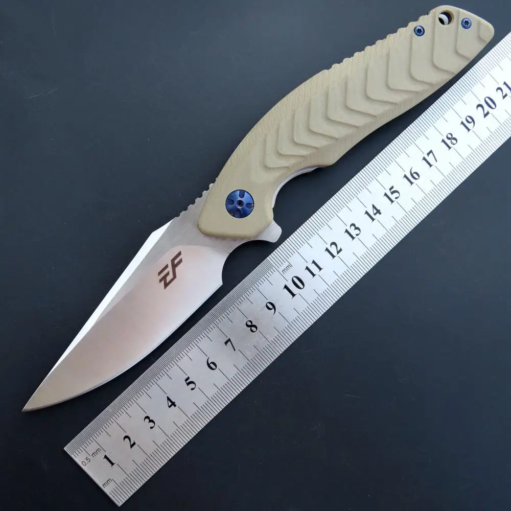 Eafengrow EF923 складной карманный нож D2 лезвие G10 Ручка Кемпинг Survivcal Тактический ДЖЕК НОЖ охотничий EDC инструмент - Цвет: desert