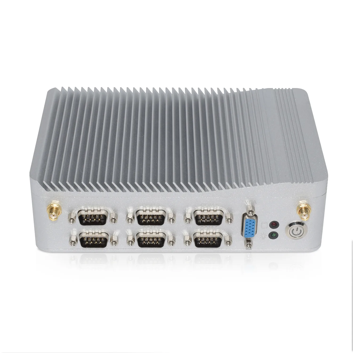 HYSTOU 6* RS232 X86 встроенный VGA четырехъядерный Pfsense межсетевой экран 2 LAN J1900 с слотом для sim-карты серийной параллельной порт мини-ПК