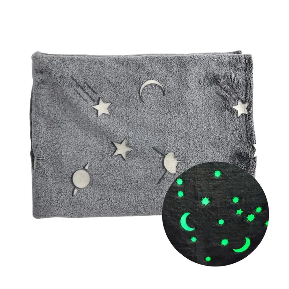 

Three Sizes Baby Blanket Newborn Blankets Children Throw Blanket Super Soft Luminous Flannel Warm Nap Cover Wrap Infant Swaddle