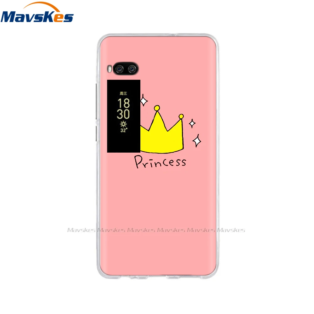 For Meizu Pro 7 Case 5.2" Fundas Coque Back Cover For Meizu Pro 7 Plus 5.7" Phone Cases Soft TPU Painted Silicone Bumper Shell 