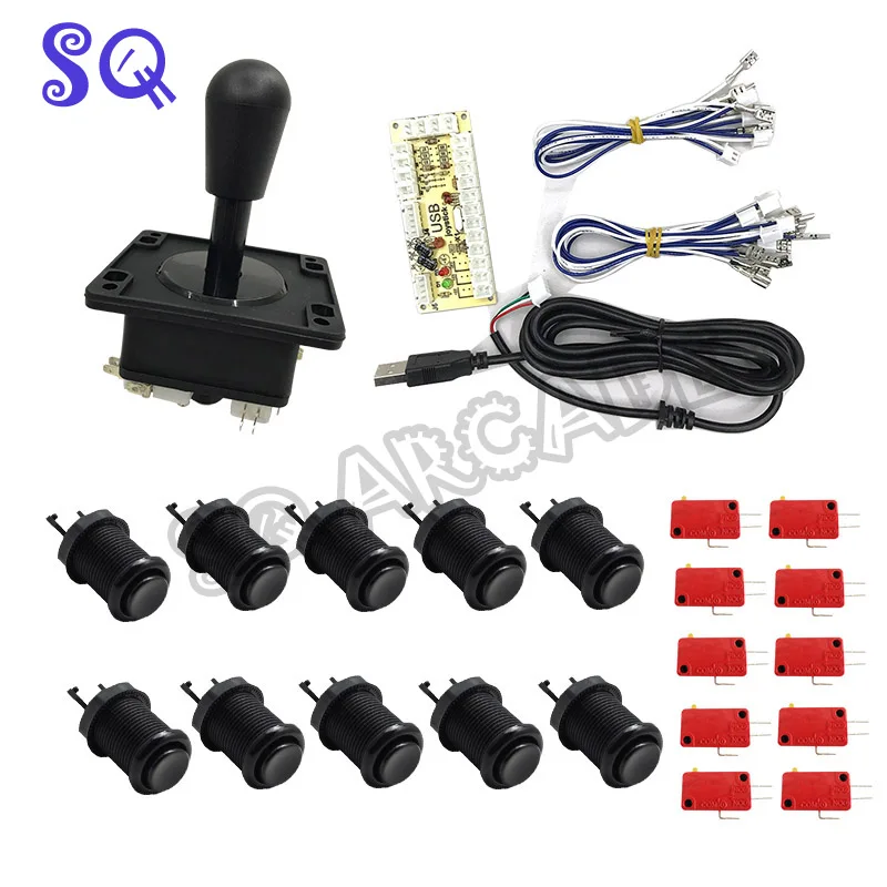 Аркадные кнопки и джойстик DIY для Raspberry Pi комплект аркадных контроллеров в стиле