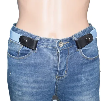 

Easy Belt Without Buckle Adult Belts Children Waist Ceinture Elastic Stretch Riem Jeans Hidden Invisible Secret Female #T5P