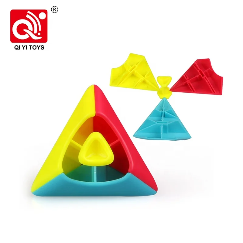 Высокое качество QiYi MoFangGe 2x2x2 Pyraminxeds волшебный куб головоломка Пирамида Рождественский подарок идеи детские игрушки для детей