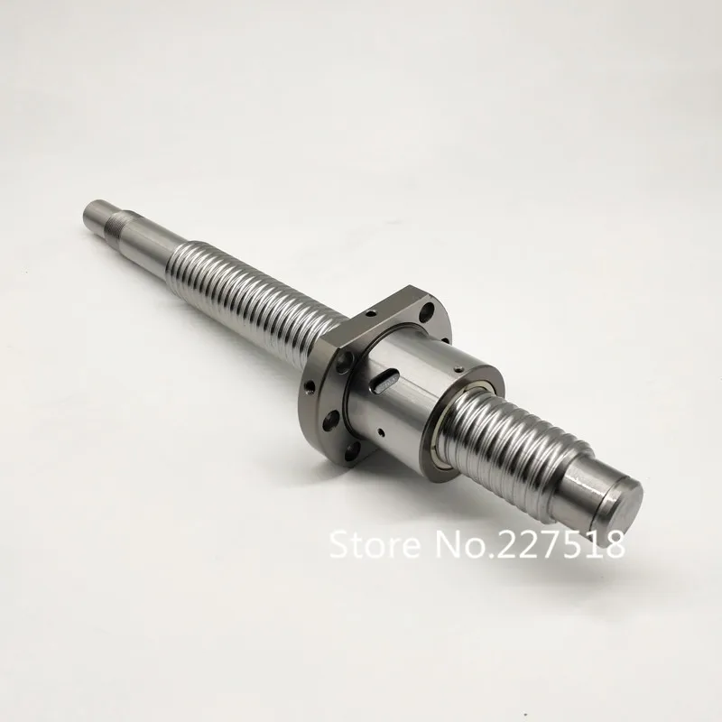 

1pc 25mm Ball Screw Rolled C7 ballscrew 2505 SFU2505 1400mm BK20 BF20 end processing+1pc SFU2505 METAL DEFLECTOR Ballscrew nut
