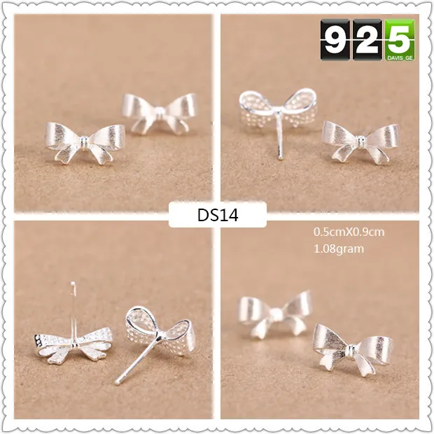 DS14 Trusta Drop стерлинговые серебряные ювелирные изделия женские модные крошечные милые серьги-гвоздики с животными подарок на день рождения для девочек DS91 - Окраска металла: DS14