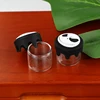 Novel 3Pcs 6ml Silicone Glass  Container for  Mini Concentrate Jars Storage 5