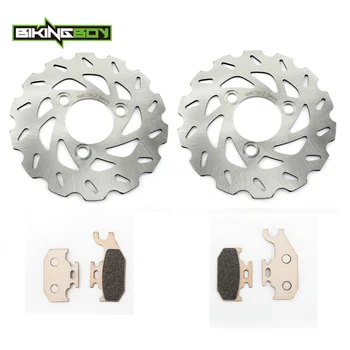 

BIKINGBOY Front Brake Discs Rotors Disks Pads for Suzuki LT-A 500 LTA 750 King Quad 09 10 11 12 13 14 15 16 XP XPC AXi Camo