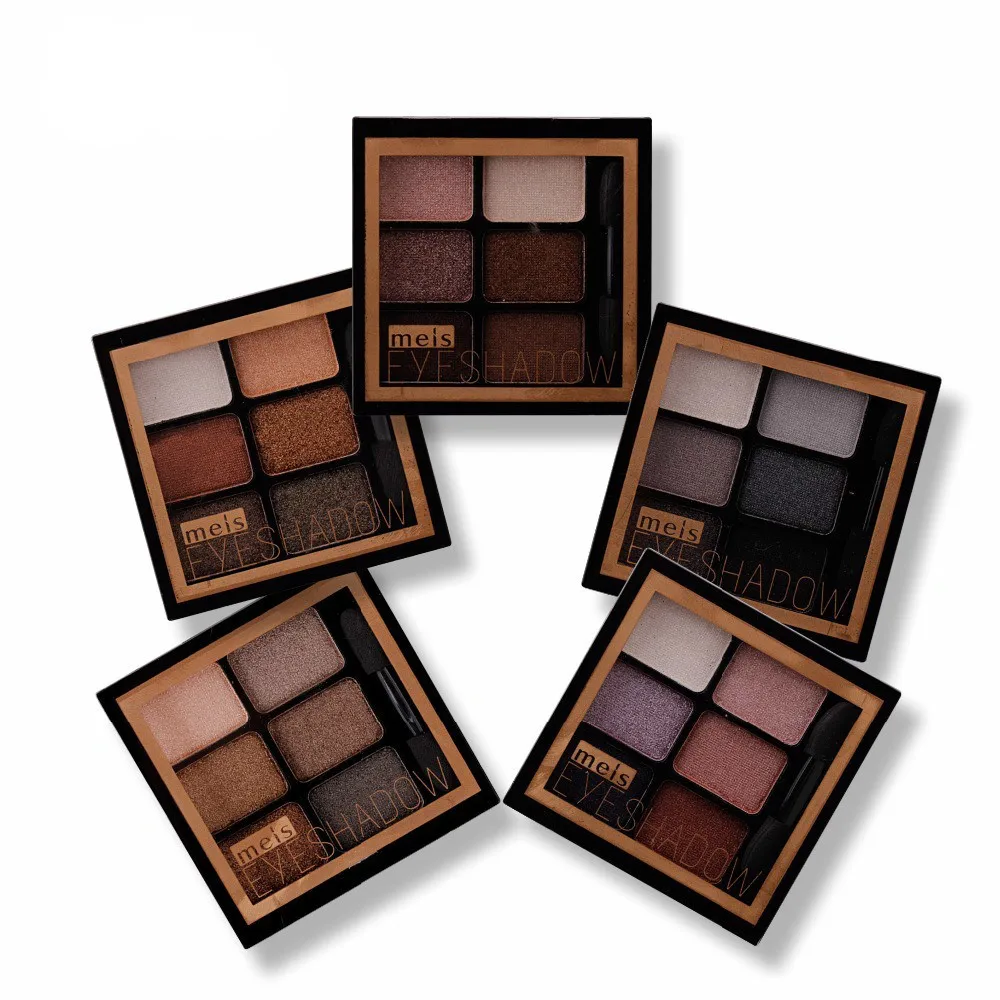 

New Arrival Charming Eyeshadow 6 Color Eye shadow Palette Make up Palette Shimmer Pigmented EyeShadow Powder Fashion Color