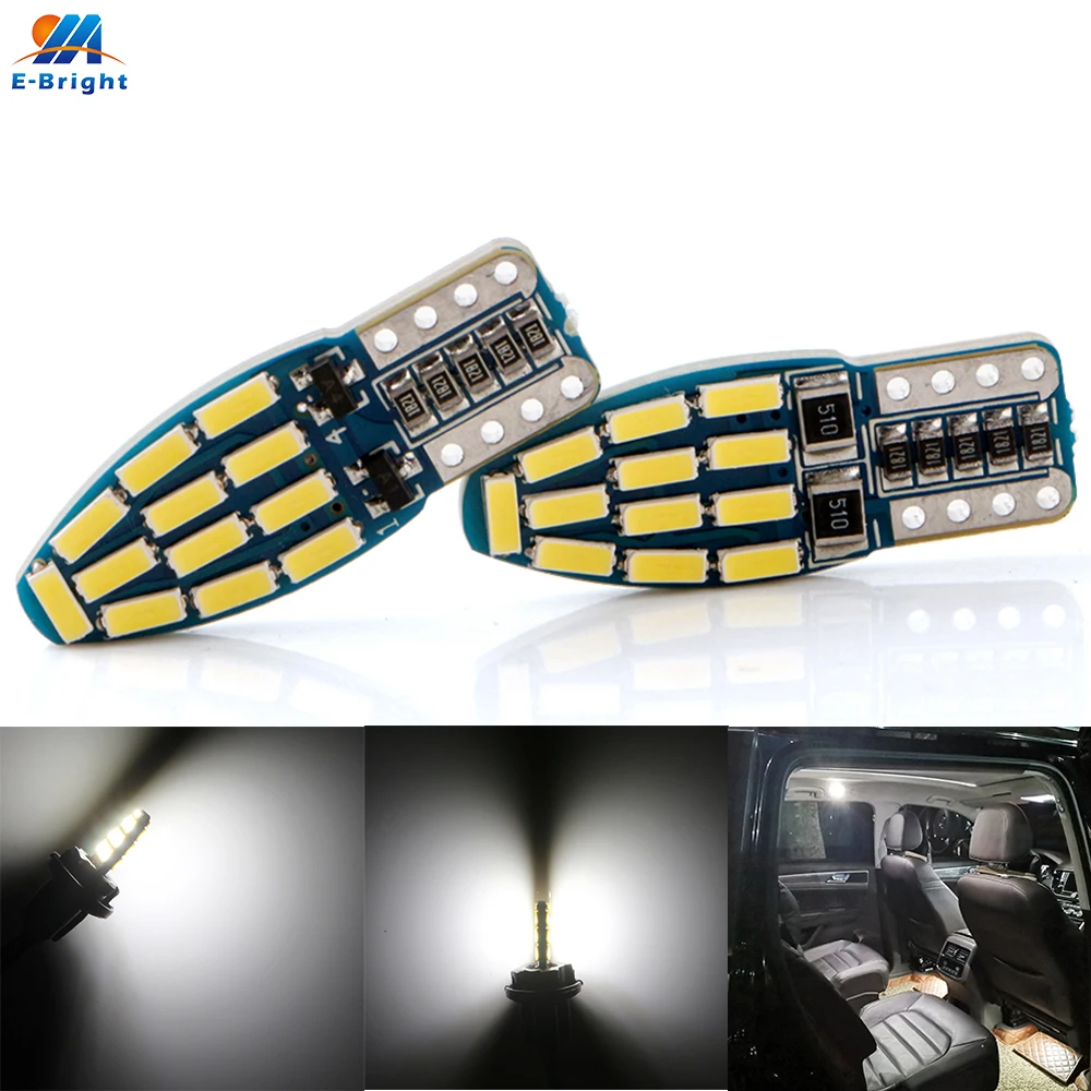 2 шт. светодиодные лампы w5w T10 Canbus 4014 24 SMD | Автомобили и мотоциклы