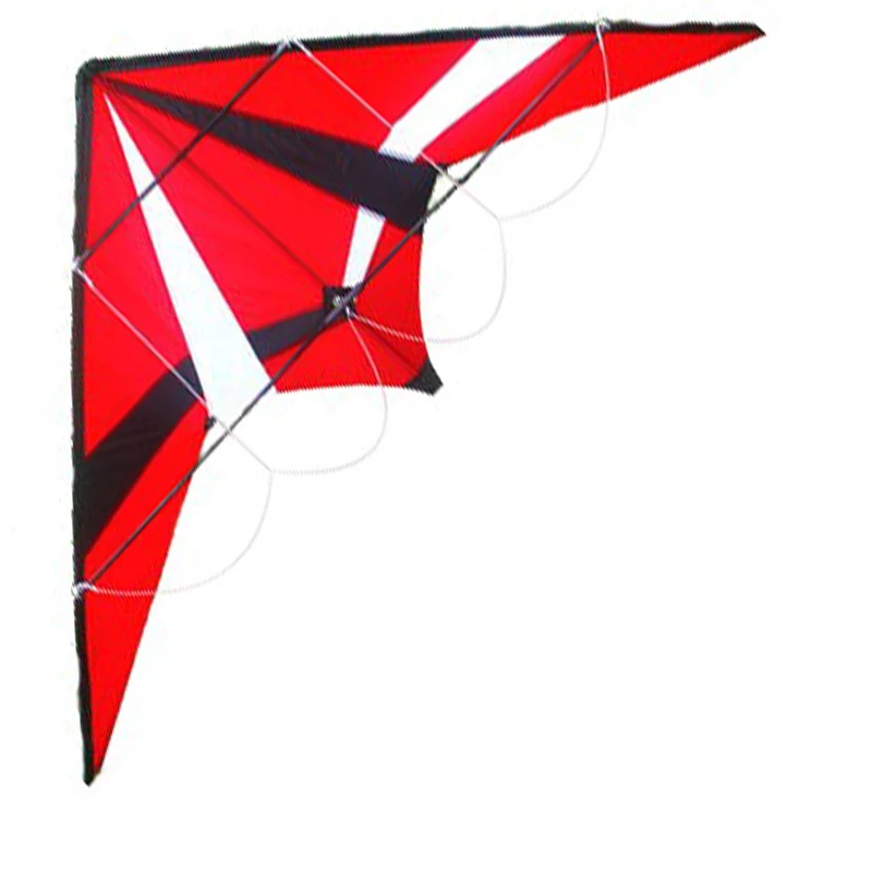 Professional Sport 72 Inches Power Stunt Kite  Dual Line Triangle Kite Good  Flying Toys With Handle And Line