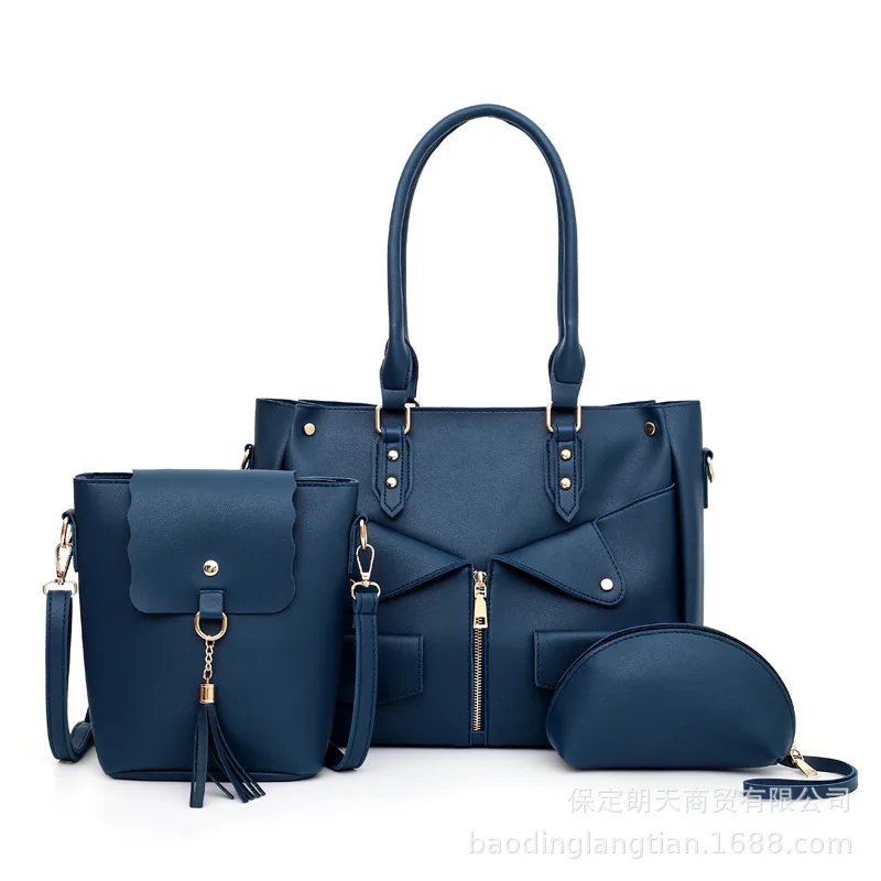 

3 Pcs/set Women Handbag 2019 Messenger Bags For Ladies Fashion Tassel Shoulder Bag Lady PU Leather Casual Female Shopper Tote