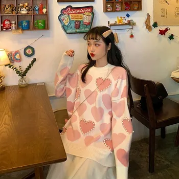 

Oversized Sweater Women Clothing Pink Large Size Harajuku Winter Clothes Womens Sweaters and Pullovers Kawaii Girls Korean Top
