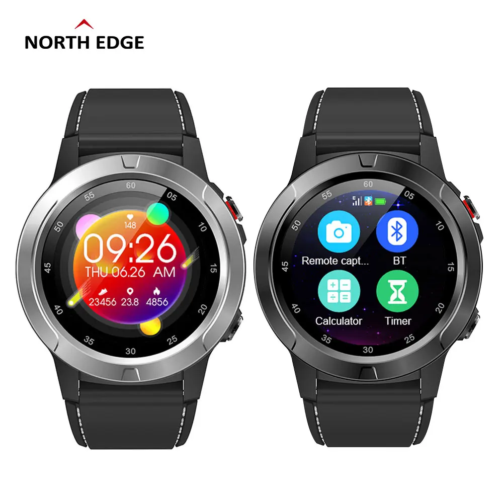 Оригинальные Смарт часы North EDGE GPS мужские спортивные с компасом пульсометром
