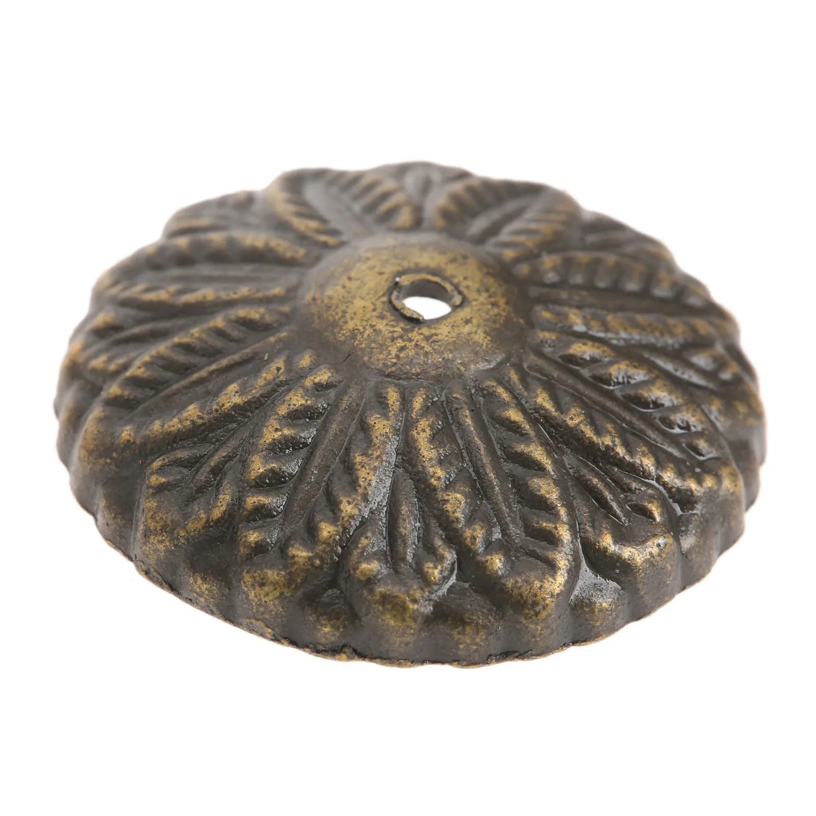 50Pcs Antique Bronze Carved Drum Nails Decorative Furniture Upholstery Nails Tack Studs Wooden Jewelry Box Bag Foot Tacks 22mm