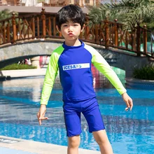 Купальный костюм для мальчиков; детский купальный костюм; детское бикини; детская одежда для плавания; раздельный купальник с длинными рукавами; Защита от солнца