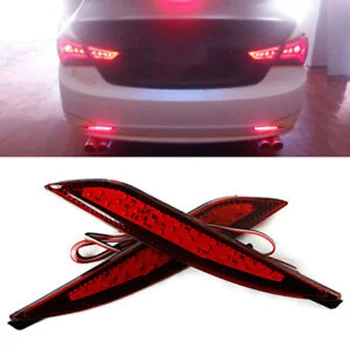 

1Pair LED Lens Rear Bumper Tail Light Reflector Brake Lamp For Sonata 2011-14 Super Bright LED Energy Saving