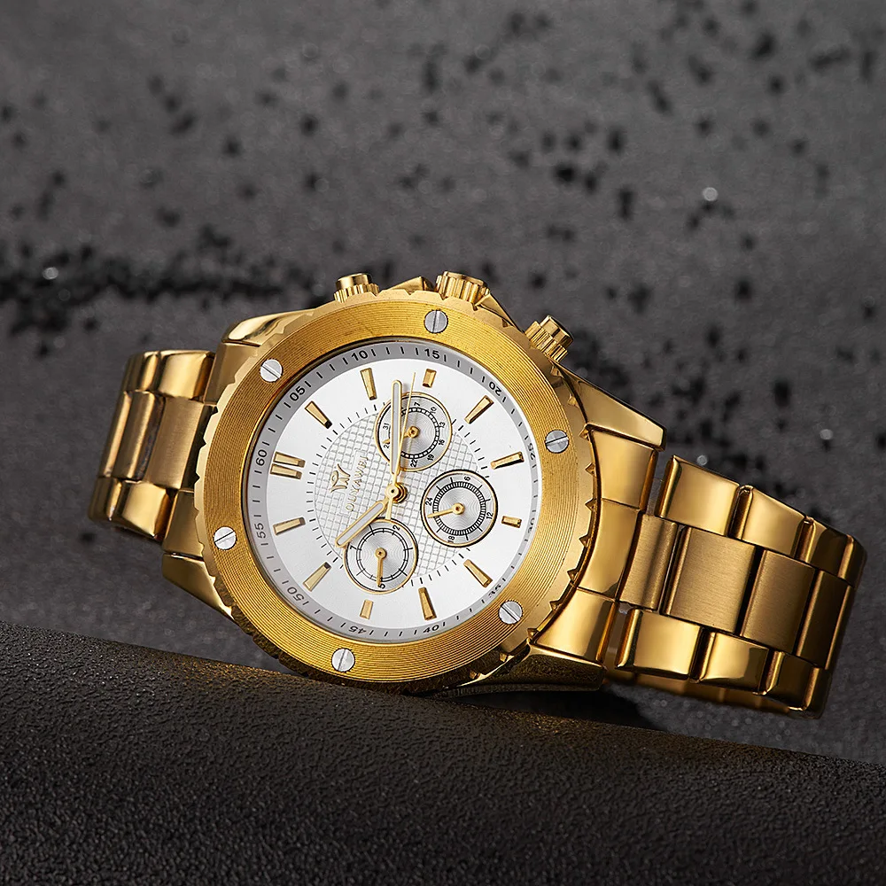 

Europe-asia wei ouyawei Gold Multi-functional Six-pin Steel Belt Fully Automatic Men Waterproof Analog Watch