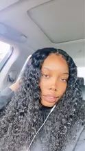 Peluca brasileña de ondas profundas prearrancada, peluca con malla frontal y pelo de bebé, 13x4, para mujeres negras