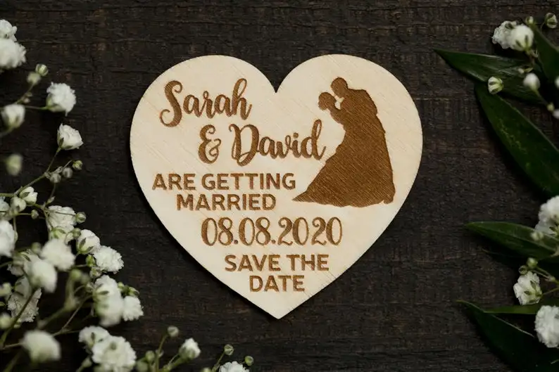 Милые приглашения романтическое сохранение свидания магнит для пары сохранения