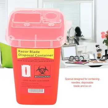 

1pc Plastic Disposable Blade Cutter Tattoo Needle Handle Accessories Storage Container Collector Waste Box Portable Tattoo Tools