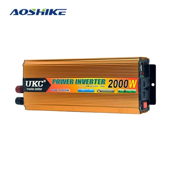 

AOSHIKE Car Inverter 12V TO 220V Modified Sine Wave Household Inverter 200W 500W 1000W 2000W Power Converter USB For Iphone