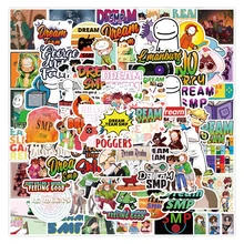 

50/100PCS Cartoon Anime Dream Smp Cute Sticker Pack Luggage Notebook Skateboard Water Cup Mobile Phone Waterproof Laptop Sticker
