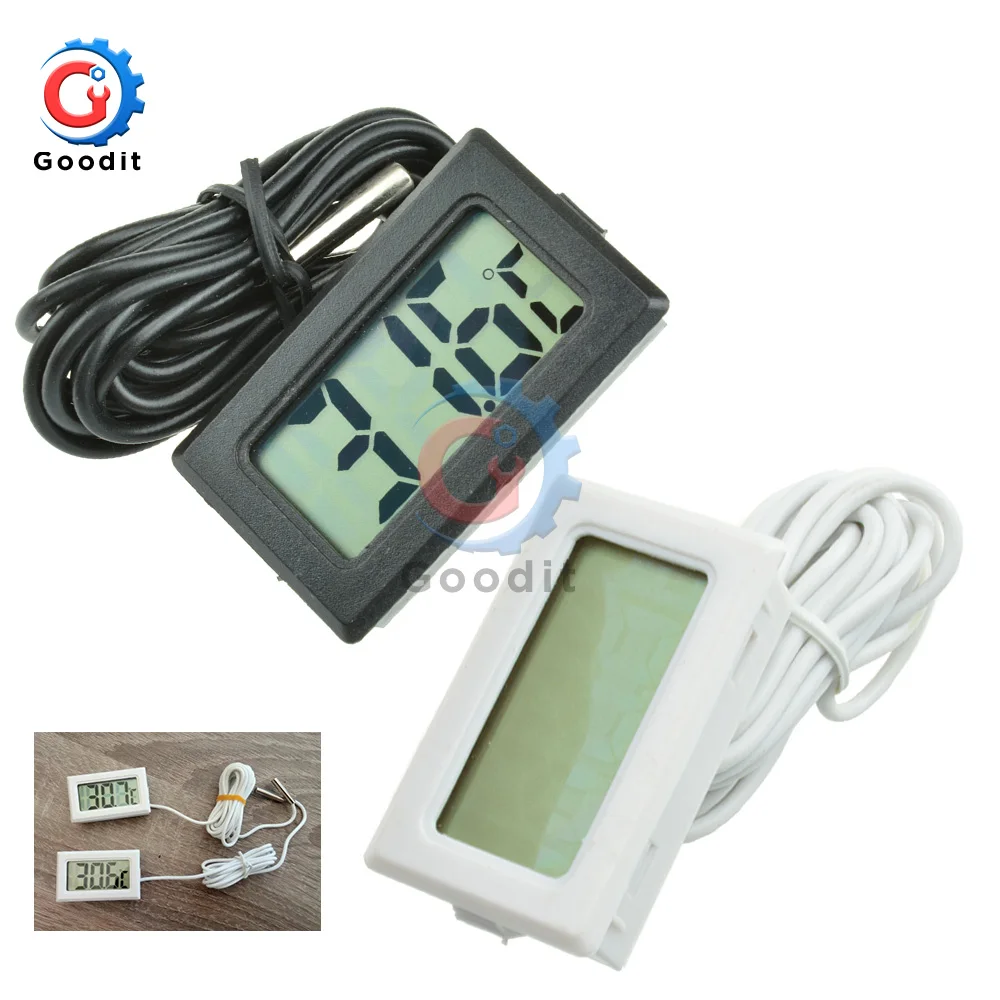 

TPM-10 Digital LCD Thermometer Hygrometer Temperature Sensor Meter Weather Station Diagnostic-tool Thermal Regulator 2m
