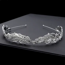 Ручной работы Хрустальное оголовье для новобрачных мини свадебный головной убор повязка ужин головные уборы Свадебные аксессуары для волос
