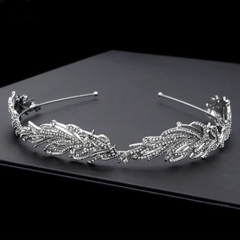 

Handmade Crystal Bridal Headband Mini Bridal Headdress Headdress Dinner Headwear Wedding Hair Accessories