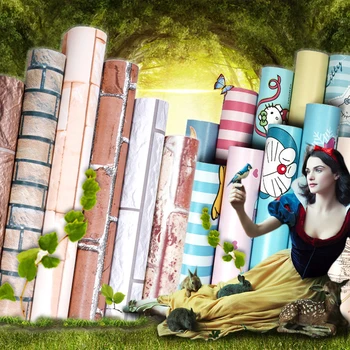 

3d Wallpaper for walls in rolls DIY Waterproof Wall Stickers Home Decor bedroom decor for Living Room Kitchen bedroom decor