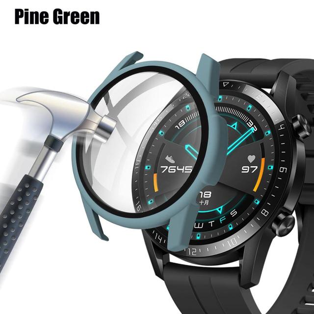 for Huawei Watch GT 2-2e 46mm/42mm Accessories Full Coverage Bumper Tempered Screen Protector huawei gt2e gt2 Cover