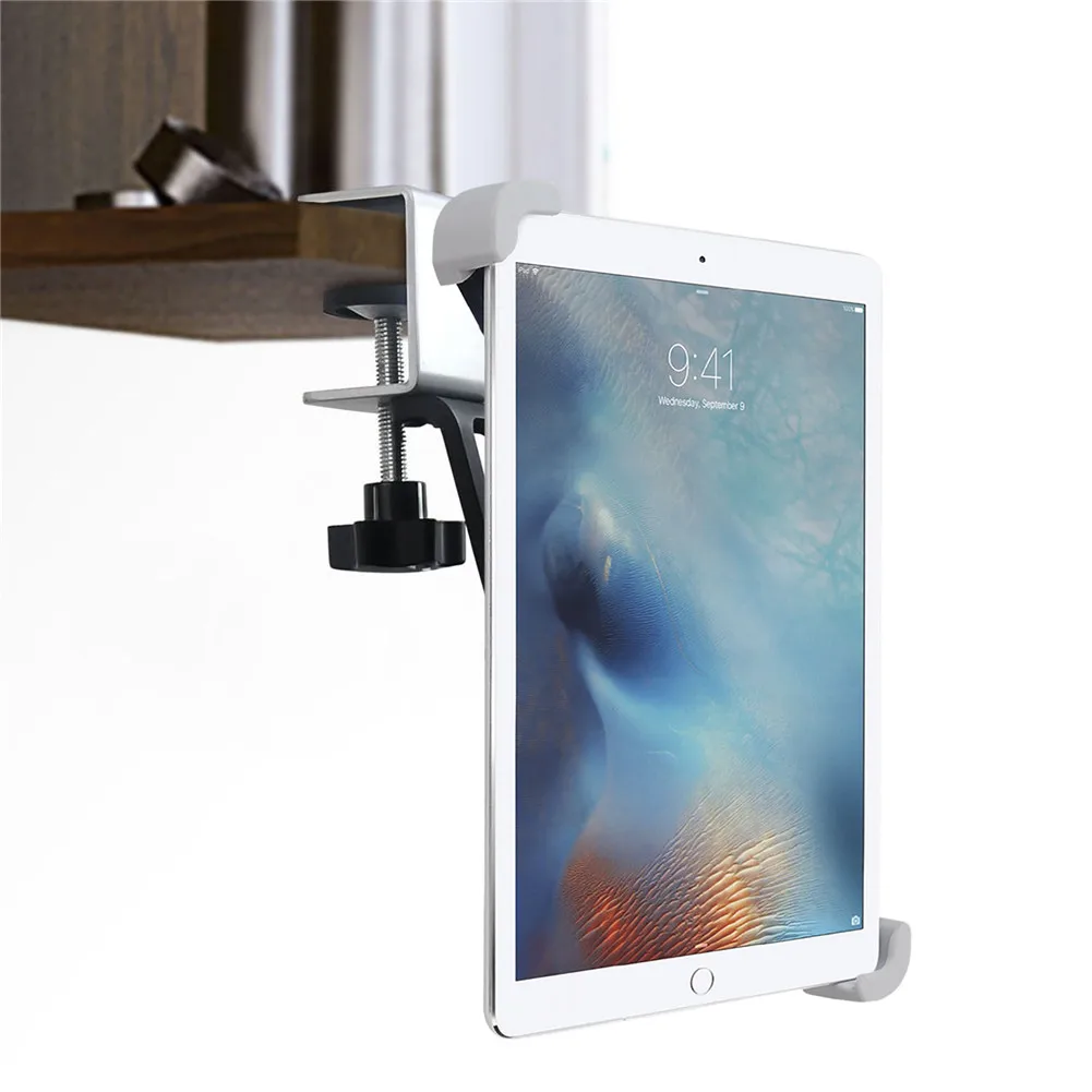  Kitchen Tablet Stand Holder for Desktop Metal Clamp 360 Rotation for iPad Samsung Xiaomi Huawei Len