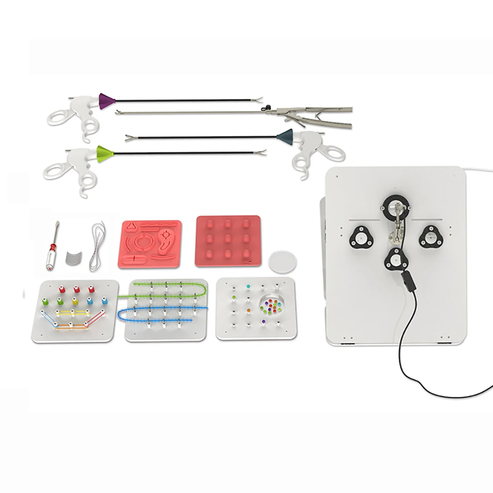 Лапароскопический хирургический тренировочный тренажер, медицинское хирургическое обучающее оборудование, тренировочная коробка+ 4 шт. хирургический инструмент Y