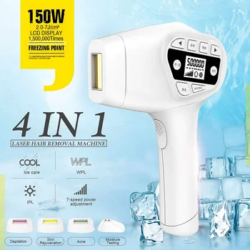 

1.5million Flashes Electric Laser Epilator Permanent IPL Photoepilator Painless Freezing Point Armpit Hair Removal Machine
