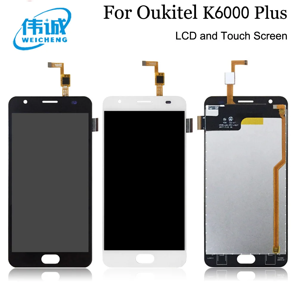 Goede WEICHENG Voor Oukitel K6000 Plus Lcd scherm en Touch Screen 100% Getest Screen Digitizer Vergadering Vervanging + Gratis Tools