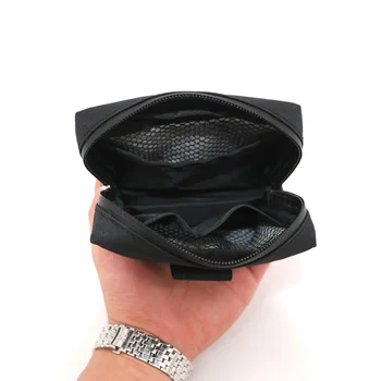 

Black Smell Proof Bag Odorless Storage Travel-Case Zipper Organizer Attachment