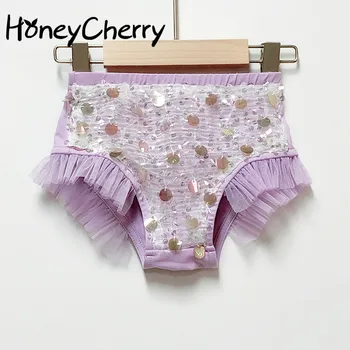 

Children's Clothing Girls' Pants New Shorts Handmade Beaded Sequined Girl's Gown Leggings