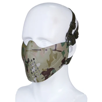 

Outdoor Paintball Mask Half Face Military Tactical Hunting Airsoft Mask Breathable Protective Shooting Combat Cs Cycling Masks