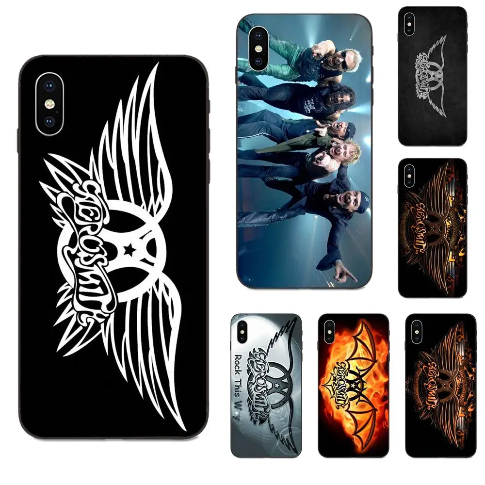 Aerosmith для Apple iPhone X XS Max XR 4 4S 5 5S SE 6 6S 7 8 Plus мягкий чехол мобильного телефона |