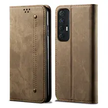 Case For Xiaomi Mi 10S Denim Leather Magnetic Wallet Flip Cover Card Slots Anti-slip Full Protective Cover For Xiaomi Mi 10S
