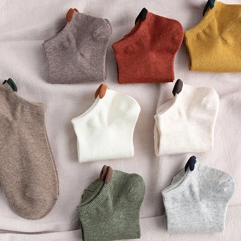 

Summer Short Sock Shallow Mouth Breathable Comfortable Sweat Women Cotton Short Socks Hosiery 10pair/set